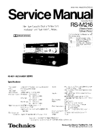 Technics - RSM-216 - Service manual 